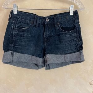 Madewell dark denim shorts